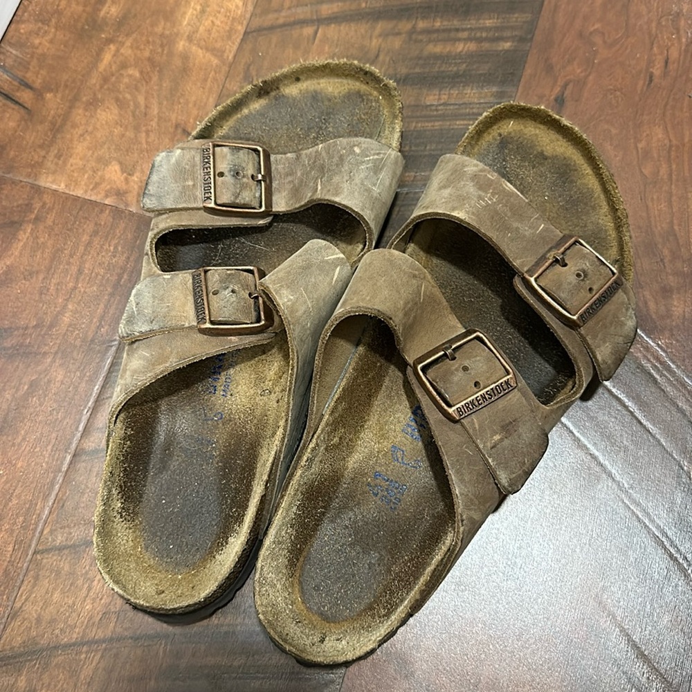 Birkenstock Arizona Oiled Leather Tobacco Brown Size 41